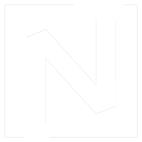 Logo, Bildmarke, BUERO NITSCHE, großes weißes gefaltetes N mit weißem Rand