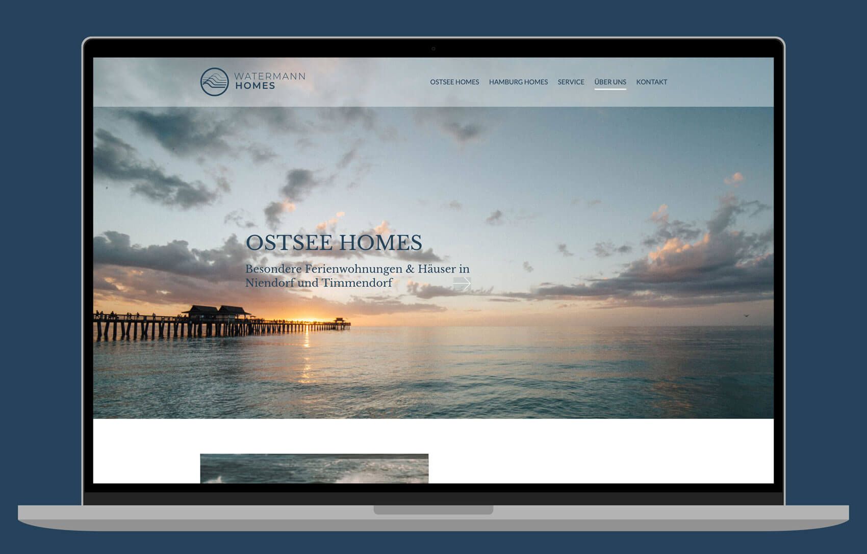 Startscreen Watermann Homes Notebook