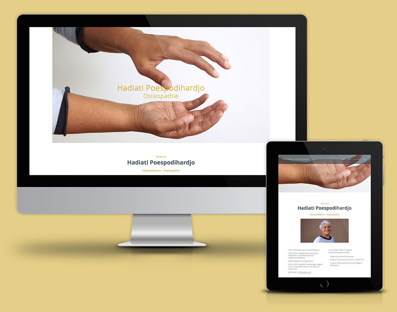 Responsive Webdesign: Website Osteopathie Poespodihardjo