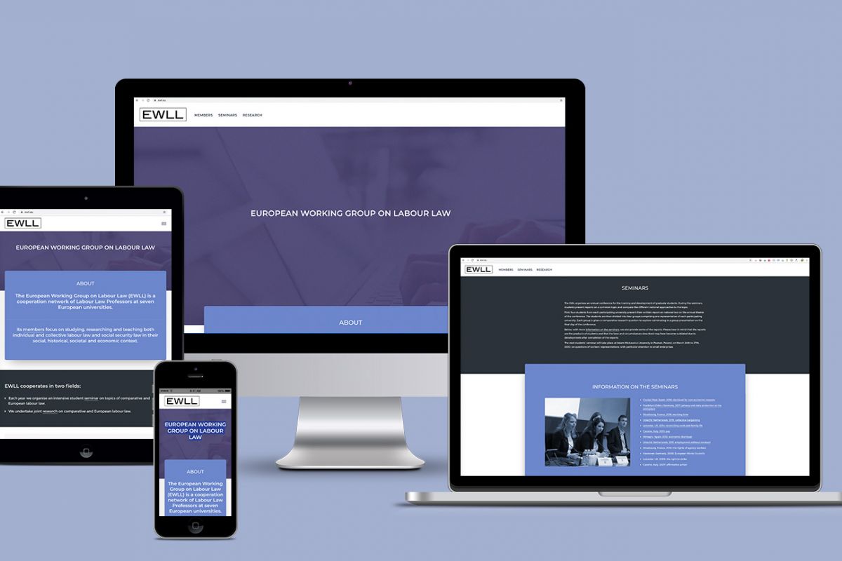 BUERO NITSCHE – Webdesign und Webentwicklung für die European working group of labour law