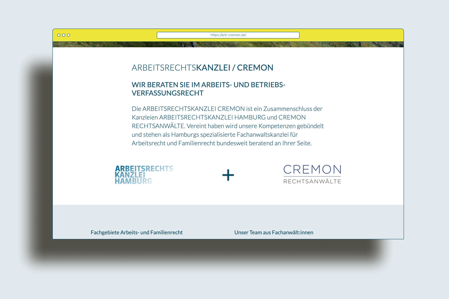 Website für Arbeitsrechtskanzlei Cremon in Hamburg Fusion zweier Kanzleien – Website mit WordPress